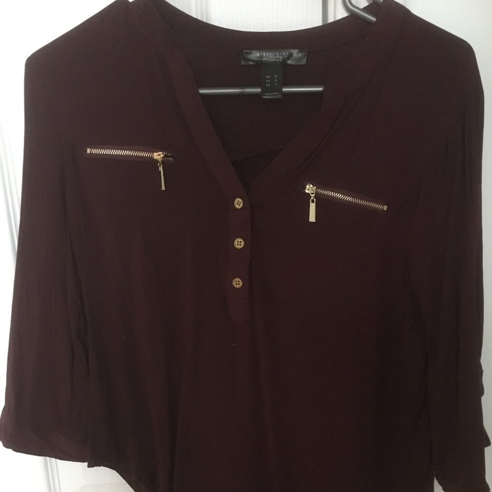 Dark Red Top